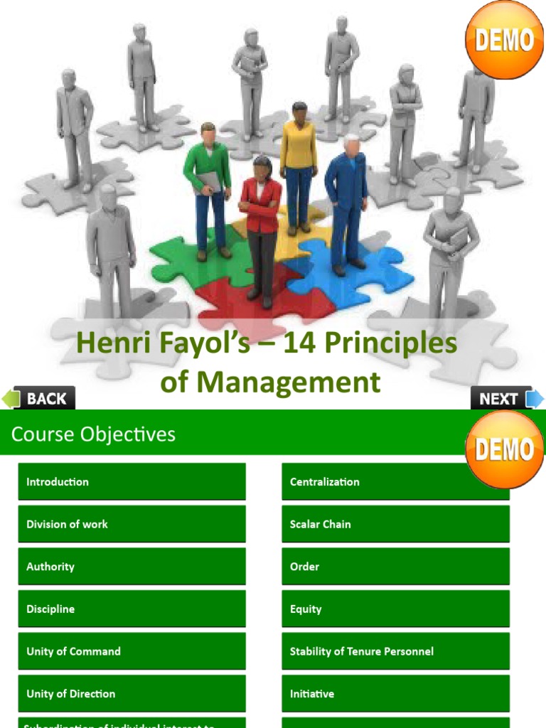 Fayol's 14 Management Principles | PDF | Leadership | Epistemology