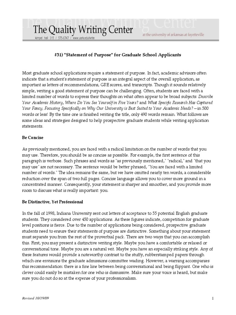31 Graduate School Applications Statement Of Purpose Pdf Pdf