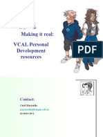 Getting Going, Making It Real: VCAL Personal Development Resources
