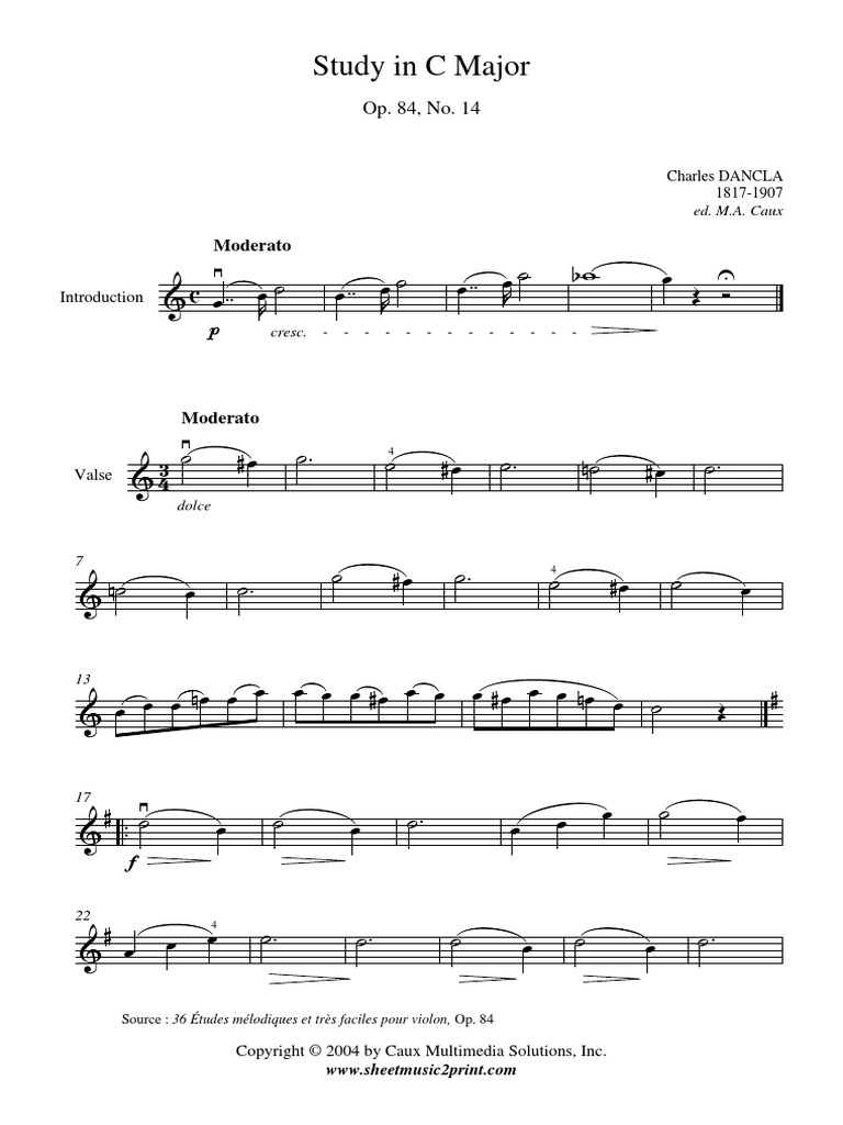 Dancla Study Op. 84 | PDF