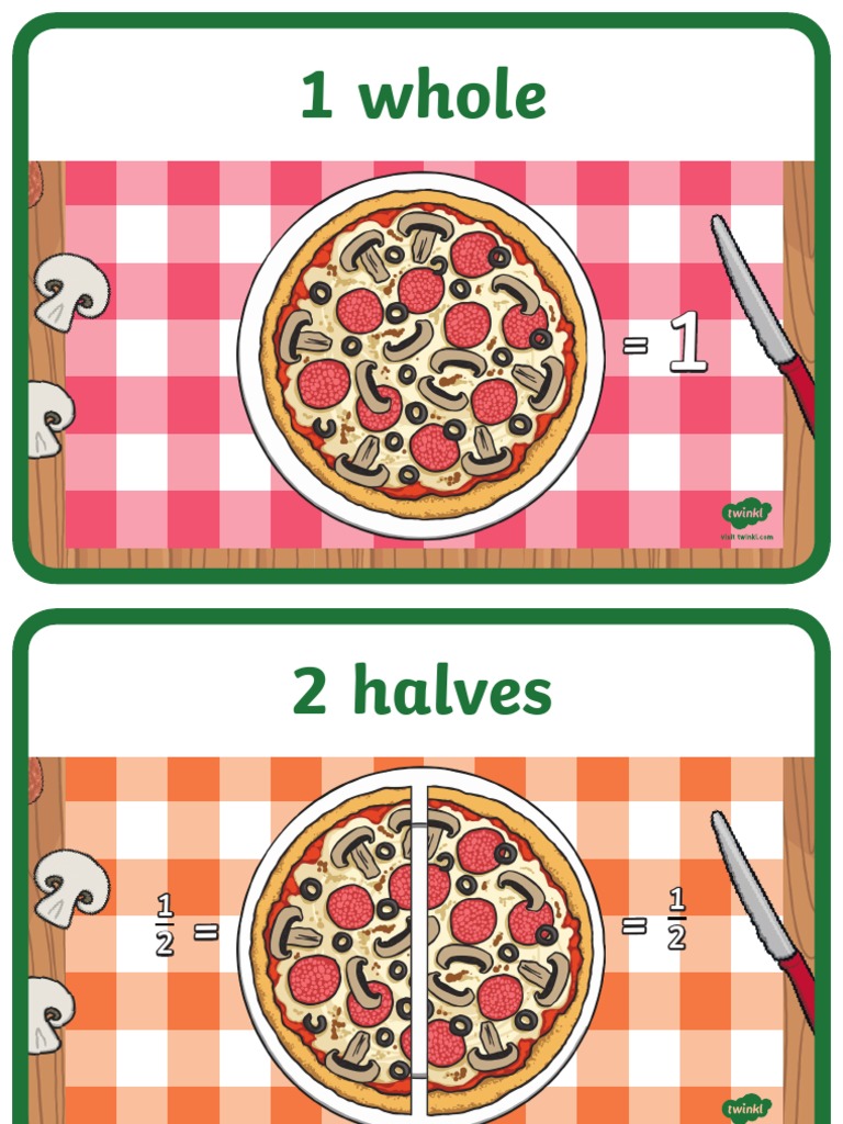 Understanding Fractions: Halves, Quarters, Eighths | PDF
