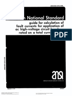 ANSI IEEE C37.5-1979 Guide For Calculation of Fault Currents For Application of Ac High-Voltage Circuit Breakers Rated On A Total Current Basis