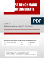 Business Benchmark UPPER UNIT 2
