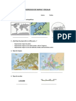 Ejercicios de Mapas y Escalas