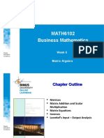 PPT6 Matrix Algebra