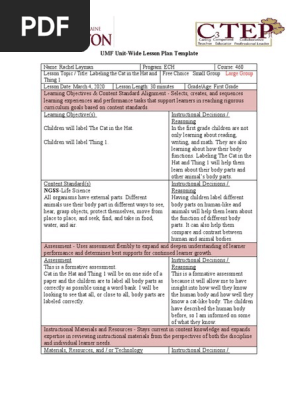 labeling the cat in the hat and thing 1