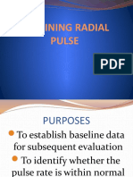 Obtaining Radial Pulse