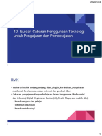 Isu Dan Cabaran Penggunaan Teknologi Untuk Pengajaran Dan Pembelajaran PDF