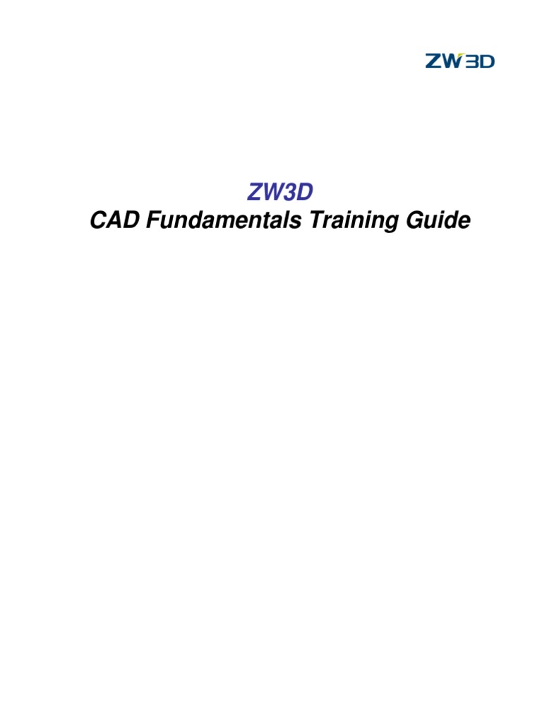 ZW3D CAD Fundamentals PDF PDF Computer File Microsoft Windows