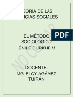 Durkheim - Método Sociológico PDF