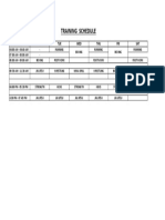Training Schedule PDF