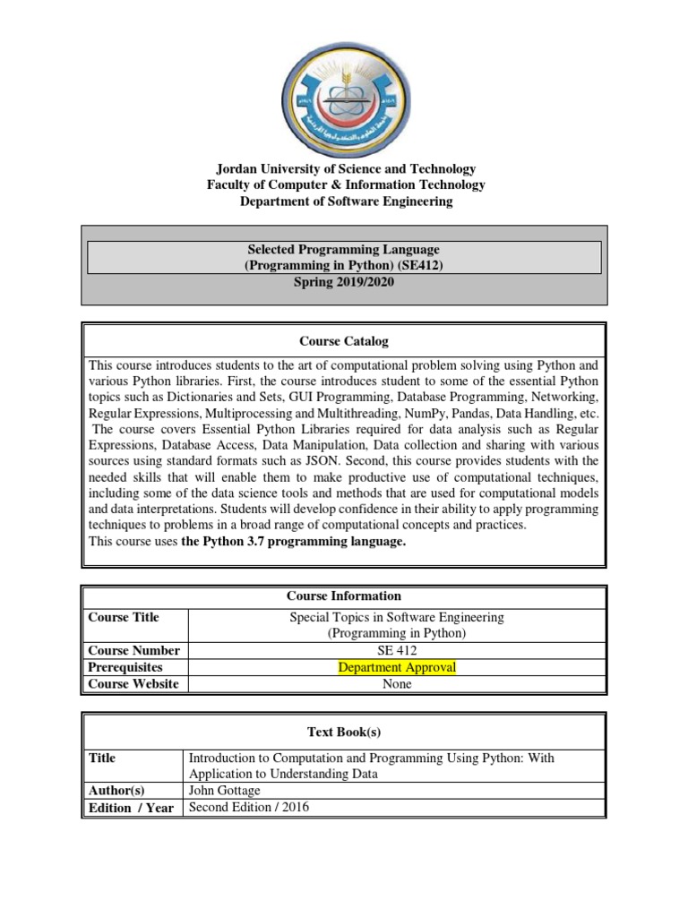 Python Programming for Students | PDF | Python (Programming Language ...
