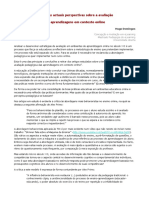 Análise Às Actuais Perspectivas Sobre A Avaliação Das Aprendizagens em Contexto Online.