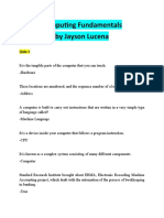 Computing Fundamentals All in Source by Jayson Lucena