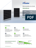 Monocrystalline Solar Panel 300W PMS300M-60 Datasheet PDF