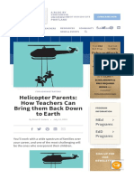 Tips For Teachers Dealing With Helicopter Parents
