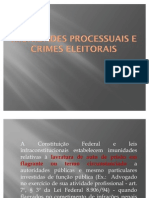 Imunidades Processuais e Crimes Eleitorais