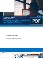 Tutorial - Avaliação - Oficial - 1 - AVA PDF