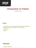 Introduction To Python