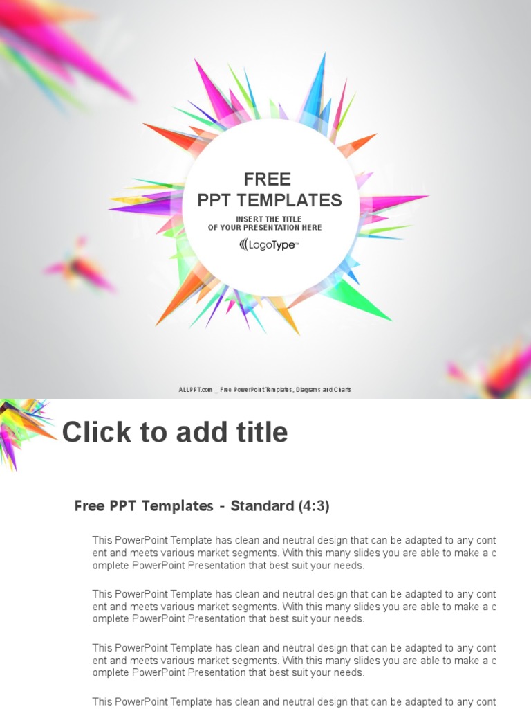 Abstract Triangle PPT Templates Standard | PDF