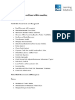 Financial Risk Modeling Outline PDF