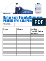 Daftar Hadir Kampanye