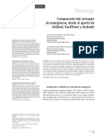 Innovar: Comprensión Del Concepto de Emergencia, Desde El Aporte de Holland, Kauffman y Andrade