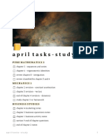 April Tasks-Study: Pure Mathematics 2