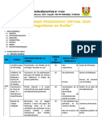 FORMATO PLAN DE TRABAJO VIRTUAL 2020 IE 11524