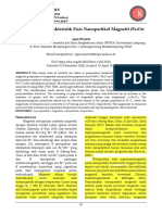 Jurnal Fisika Flux: Preparasi Dan Karakteristik Fisis Nanopartikel Magnetit (Fe O)