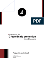 David Ascanio - Propuesta de Contenido