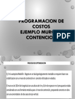 8.1 Programacion de Costos Ejemplo M de C