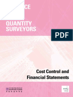 Practice Notes FOR Quantity Surveyors: Cost Control and Financial Statements