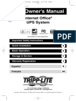 Owner's Manual: Internet Office UPS System