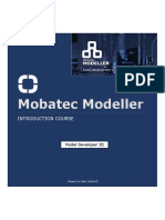 Mobatec Modeller Intorduction Course Tutorial V PDF