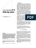 Sources of Intermodulation in Diode-Ring Mixers - H.P Walker