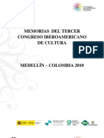 Memorias 3er Congreso Iberoamericano de Cultura 2010