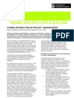 Human Interaction in Project Management - Mano-Nugapitaya