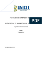 Tarea 3, Negocio Internacionales