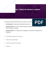 Jornada de Trabajo. Trabajo de Menores y Mujeres