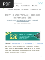 How To Use Virtual Terminal in Proteus ISIS - The Engineering Projects