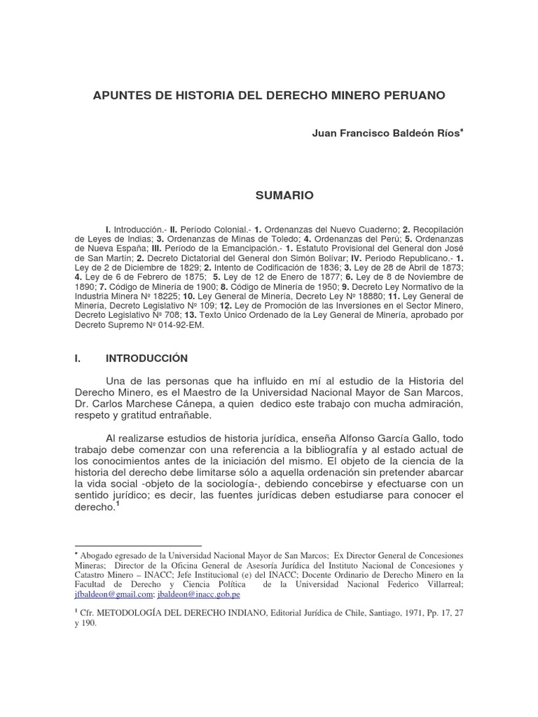 Historia de La Mineria en Peru PDF | PDF | Viajes y turismo