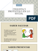 Etiqueta y protocolo en lo social