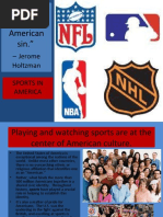 Sports in The U.S. Presentation