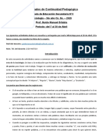 Continuidad Pedagogica - Sociologia 5to A Sociales - EESN°3 - Abril Num 01