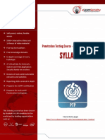 Syllabus: Penetration Testing Course - Professional Version 4.0