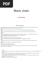 Block Chain: Dr. Hufrish Majra