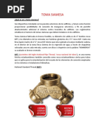 Ficha Tecnica Toma Siamesa | PDF