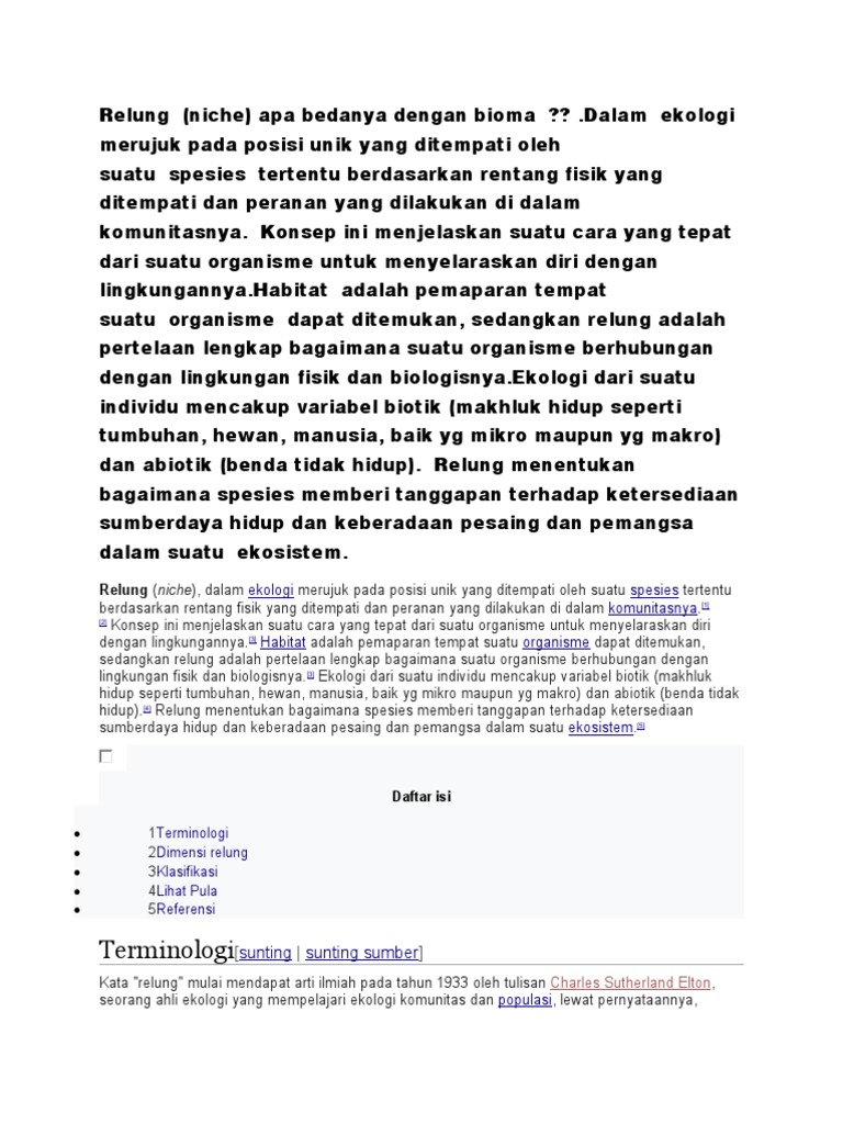 Definisi Relung Arti Kata Relung