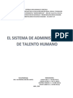 El Sistema de Administracion de Talento Humano